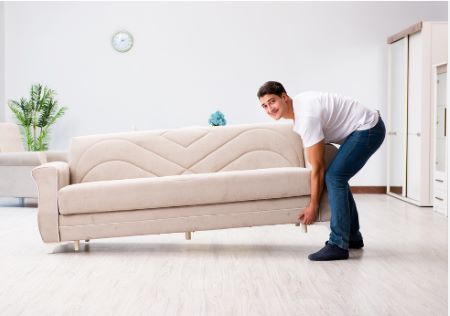 to move heavy furniture on a carpet